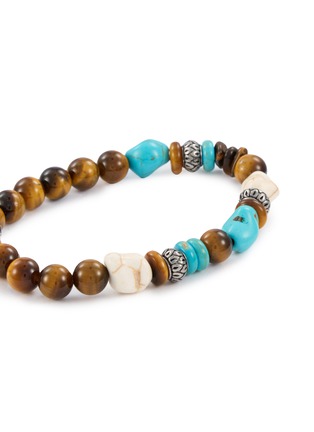 细节 - 点击放大 - MANCINO - Beaded Stone Elastic Bracelet