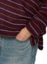 模特儿示范图 - 点击放大 - TOM WOOD - Cable Rhodium Plated Silver Bracelet