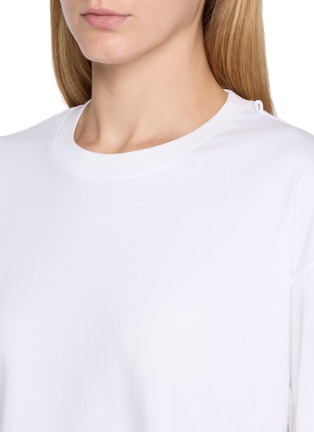 细节 - 点击放大 - EQUIL - Scarf Accent Cotton Knit T-Shirt