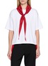首图 - 点击放大 - EQUIL - Scarf Accent Cotton Knit T-Shirt