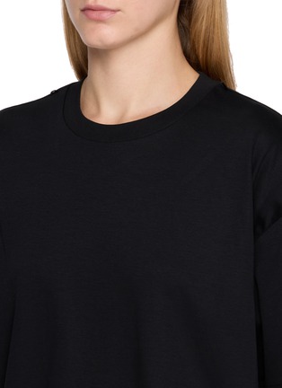 细节 - 点击放大 - EQUIL - Scarf Accent Cotton Knit T-Shirt