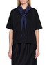 首图 - 点击放大 - EQUIL - Scarf Accent Cotton Knit T-Shirt