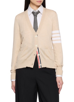 首图 - 点击放大 - THOM BROWNE - 4-Bar V-Neck Cardigan