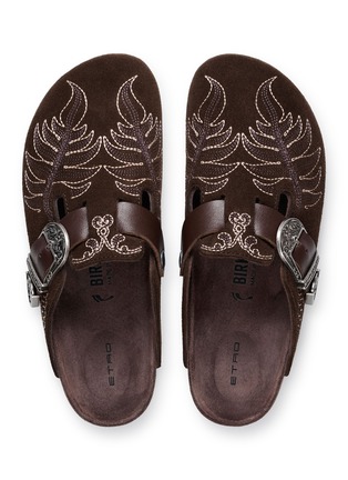 细节 - 点击放大 - BIRKENSTOCK 1774 - X ETRO BOSTON 刺绣饰拖鞋