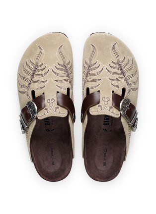细节 - 点击放大 - BIRKENSTOCK 1774 - X ETRO BOSTON 刺绣饰拖鞋