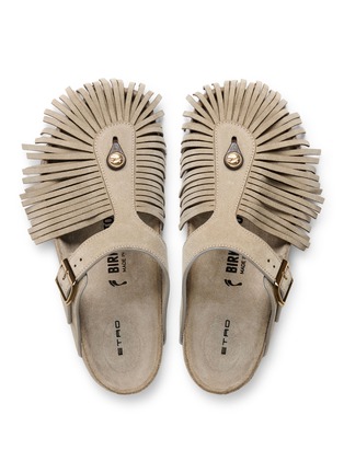 细节 - 点击放大 - BIRKENSTOCK 1774 - X ETRO GIZEH 流苏饰拖鞋
