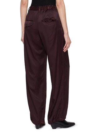 背面 - 点击放大 - MIHARA YASUHIRO - Drawstring Waistband Label Detail Satin Pants