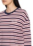  - SPORTY & RICH - SIGNATURE LOGO 条纹长袖上衣