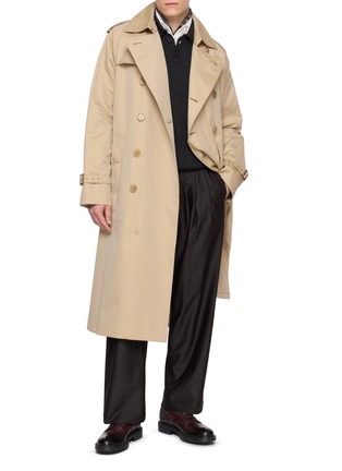 模特儿示范图 - 点击放大 - J∞QUALITY  - Double Breasted Trench Coat