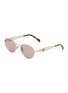 PRADA Metal Round Sunglasses