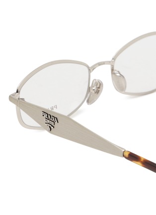 细节 - 点击放大 - PRADA - Metal Rectangular Optical Glasses