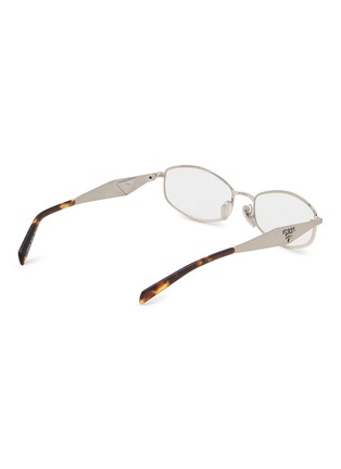 模特儿示范图 - 点击放大 - PRADA - Metal Rectangular Optical Glasses