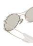 细节 - 点击放大 - PRADA - Metal Oval Sunglasses