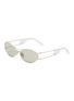 PRADA Metal Oval Sunglasses
