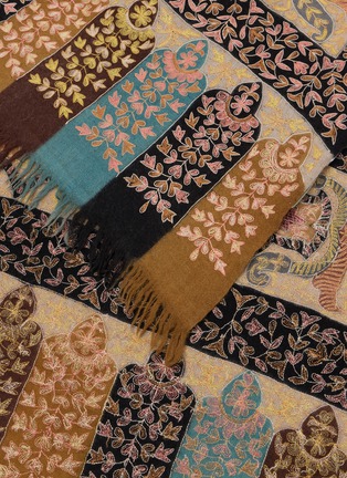 细节 - 点击放大 - LANE’S - Jama Silk Threads Embroidered Pashmina Shawl