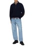 模特儿示范图 - 点击放大 - EDWIN - Angled Pocket Light Wash Jeans