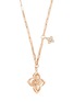 细节 - 点击放大 - ROBERTO COIN - Venetian Princess 18K Rose Gold Diamond Chrysoprase Ruby Necklace
