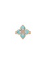 首图 - 点击放大 - ROBERTO COIN - Princess Flower 18K Rose White Gold Diamond Turquoise Ruby Ring