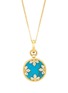 首图 - 点击放大 - ROBERTO COIN - Venetian Medallions 18K Gold Diamond Turquoise Ruby Necklace