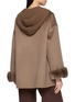 背面 - 点击放大 - CHEVITE - Chinchilla Cuff Cashmere Knit Hooded Jacket