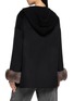 背面 - 点击放大 - CHEVITE - Chinchilla Cuff Cashmere Knit Hooded Jacket