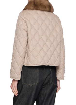 背面 - 点击放大 - CHEVITE - Quilted Sable Fur Collar Jacket