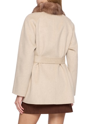 背面 - 点击放大 - CHEVITE - Sable Fur Collar Double Breasted Jacket