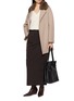 模特儿示范图 - 点击放大 - CHEVITE - Sable Collar Cashmere Twill Jacket