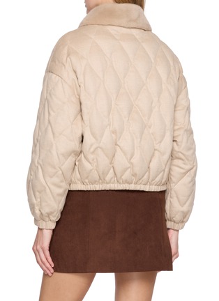 背面 - 点击放大 - CHEVITE - Quilted Mink Fur Collar Jacket