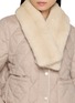 模特儿示范图 - 点击放大 - CHEVITE - Mink Double-Sided Fur Muffler
