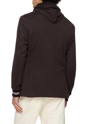 背面 - 点击放大 - ELEVENTY - Detachable Hooded Bib Single Breasted Blazer