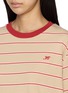  - MO&CO. - Long Sleeve Striped T-Shirt with Scarf