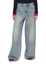 首图 - 点击放大 - MO&CO. - Washed Wide Leg Denim Jeans