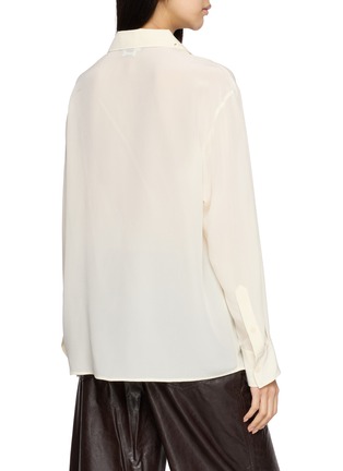 背面 - 点击放大 - MO&CO. - Floral Embroidered Collar Shirt