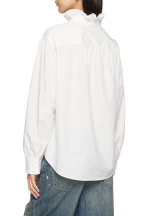 背面 - 点击放大 - MO&CO. - Long Sleeve Ruffle Collar Blouse