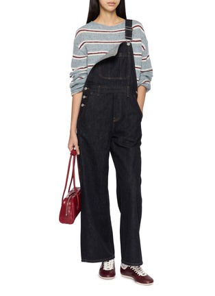 模特儿示范图 - 点击放大 - MO&CO. - Straight Leg Denim Dungarees