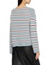 背面 - 点击放大 - MO&CO. - Striped Boat Neck Knit Sweater