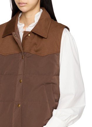  - MO&CO. - Contrast Panel Quilted Gilet