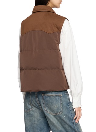 背面 - 点击放大 - MO&CO. - Contrast Panel Quilted Gilet