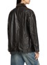 背面 - 点击放大 - MO&CO. - Contrast Collar Leather Field Jacket