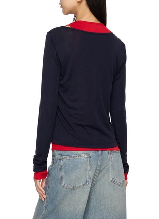 背面 - 点击放大 - MO&CO. - Long Sleeve Henley Top