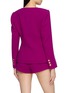 背面 - 点击放大 - NANA JACQUELINE - Single Breasted Round Neck Fitted Wool Blazer