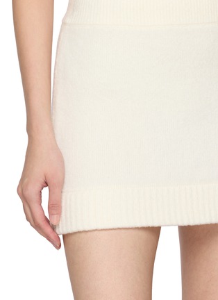  - NANA JACQUELINE - Ribbed Trim Knit Mini Skirt