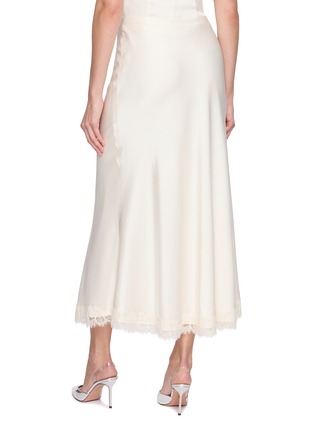 背面 - 点击放大 - NANA JACQUELINE - Jessica's Favourite Lace Panel Silk Skirt