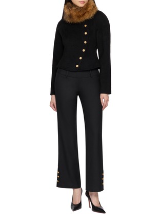 模特儿示范图 - 点击放大 - NANA JACQUELINE - Flared Wool Pants