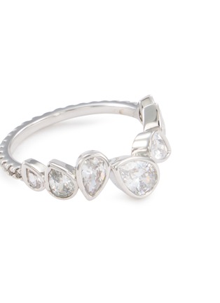 细节 - 点击放大 - NANA JACQUELINE - Curved Drop Crystal Stack Ring