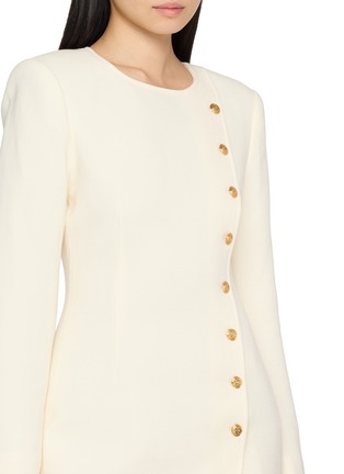  - NANA JACQUELINE - Long Sleeve Asymmetric Button Mini Dress