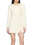首图 - 点击放大 - NANA JACQUELINE - Long Sleeve Asymmetric Button Mini Dress