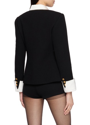 背面 - 点击放大 - NANA JACQUELINE - Layered Look Double Breasted Blazer