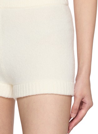  - NANA JACQUELINE - Ribbed Trim Knit Shorts